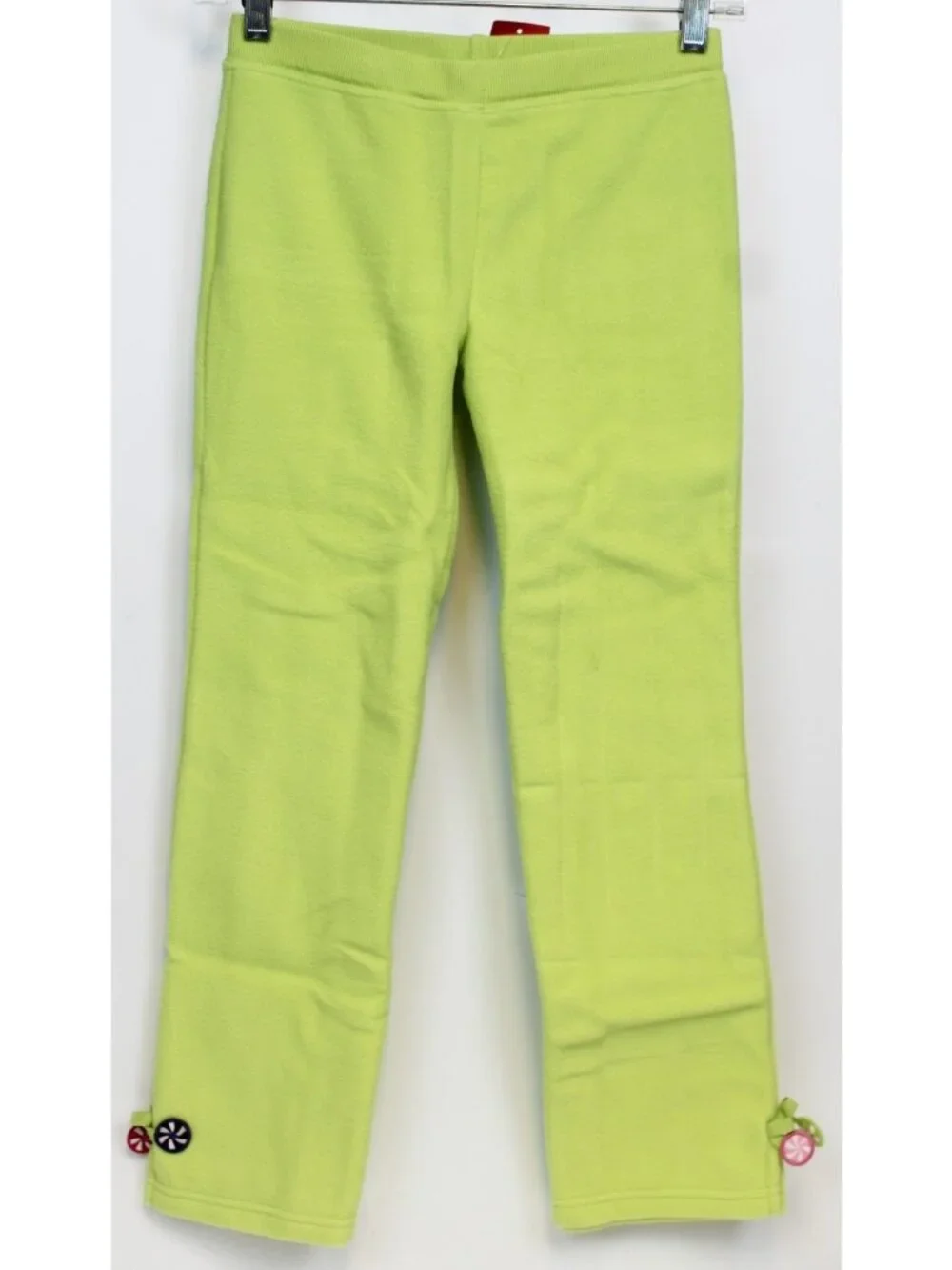 2008 Gybmoree Candy Shoppe Shop Fleece Pants Light Green Winter sz 8 Basics Bow